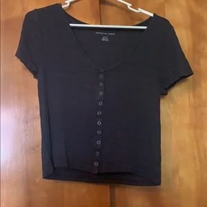 American Eagle button up Tee